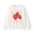 Sweet Strawberry Stripes Crewneck