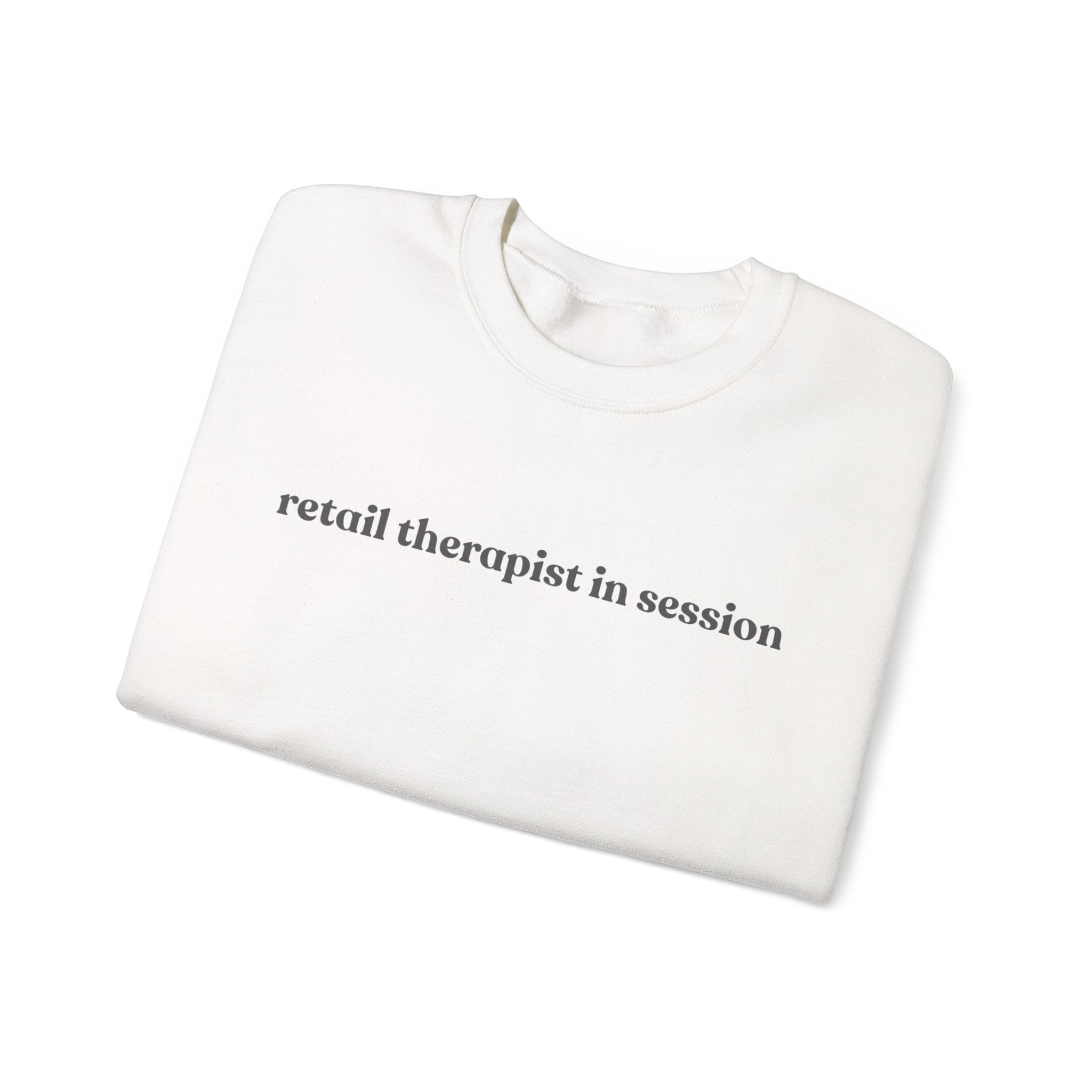 Retail Therapist Crewneck Sweatshirt